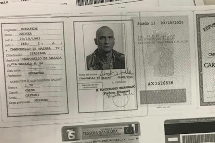 Matteo Messina Denaro carta d'identità falsa