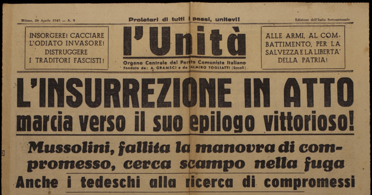 25 aprile 1945: l’Italia risorge